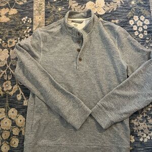 Marine Layer Gray Button-Up Sweater